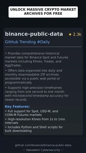 GitHub Trending Repositories: binance/binance-public-data 🇬🇧