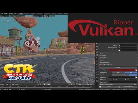 VulkanRipper Model Ripping Demonstration (Crash Team Racing Nitro Fueled)