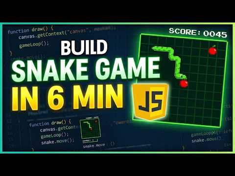 Build Snake Game using HTML CSS JavaScript 🐍 | Beginner Friendly Project