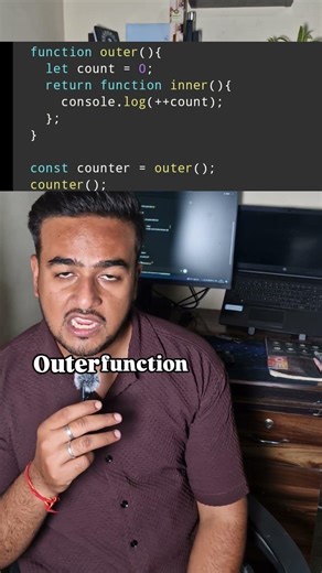 Closures in javascript #javascript #reactjs #interview #learning #coding #webdevelopment