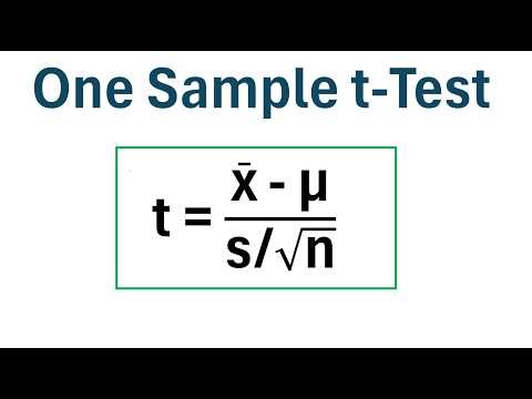 One Sample t-Test (Step-by-Step Example)