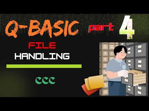 QBasic file handling program (WRITE & READ mode) #codecoffeecircuit #programming #qbasic #youtube