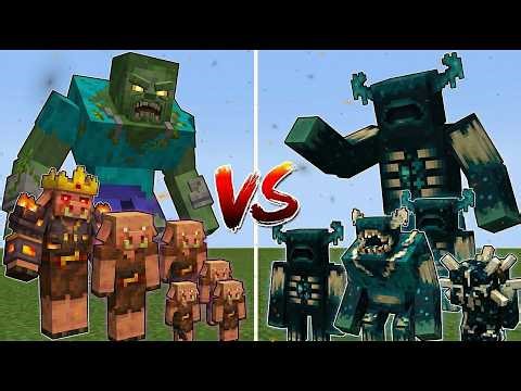 BOSS WARDEN vs ALL BOSES | Minecraft Mob Battle