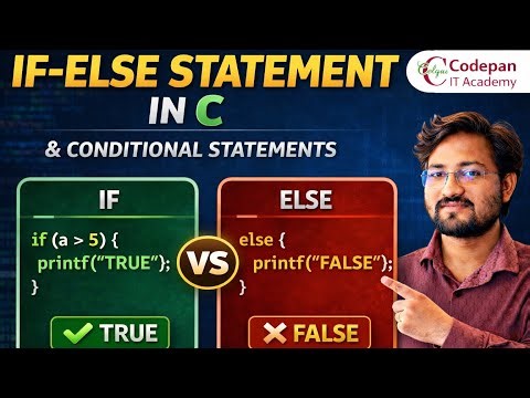 If Else Statement in C Programming | Conditional Statements Explained in Marathi |Codepan IT Academy