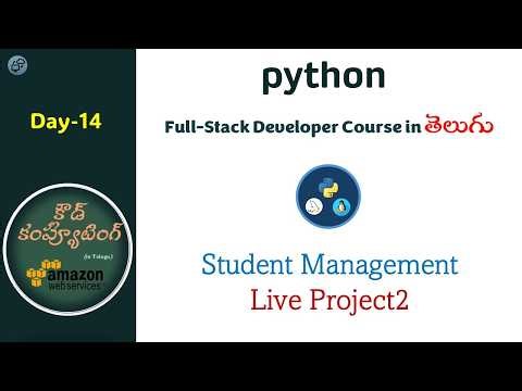 Day14 | Python full-stack developer course | Live Project1 part2 | CCIT