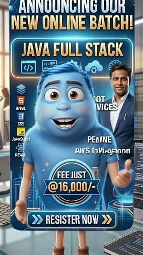 JAVA FULL STACK BY Mr. Samba ON 8th Apr (Wednesday) 10:00PM