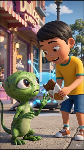 Alien 👾 Was Hungry for Chocolate 🍫👽 | Animated Short #funny #funnyvideo