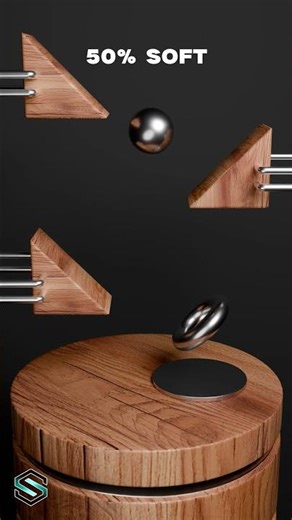 0% vs 100% Sphere Softness Physics Satisfying Simulation for Beginner