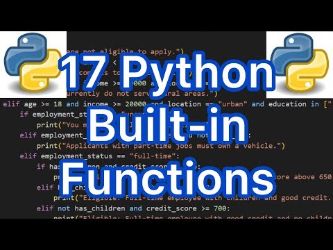 17 Python built-in Function