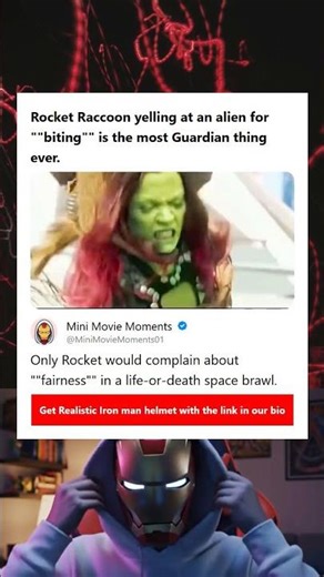 Rocket Raccoon yelling at an alien for biting is the most Guardian thing ever
