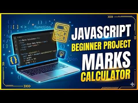 Learn JavaScript Step by Step | Variables, onClick, onLoad & Marks Calculator