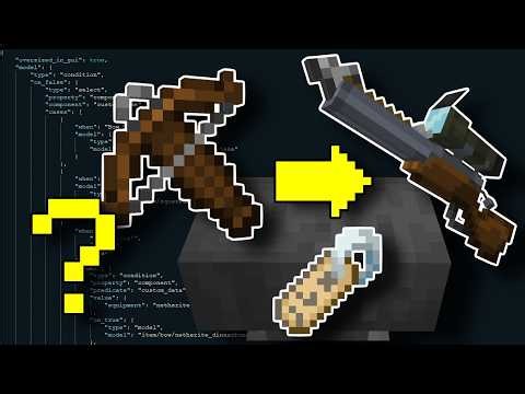 How to code name dependent variants for crossbows, fishing rods, tridents, & more!! (Minecraft Java)