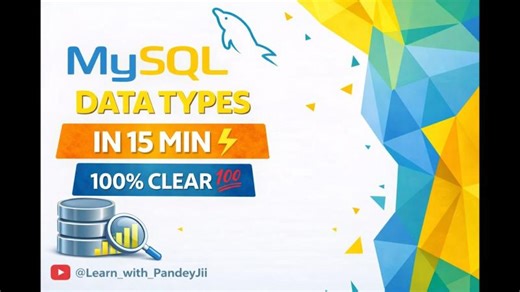 MySQL Data Types (Hindi) | Table Create + Practical Example 🔥 | Markandey (Vikash) Pandey