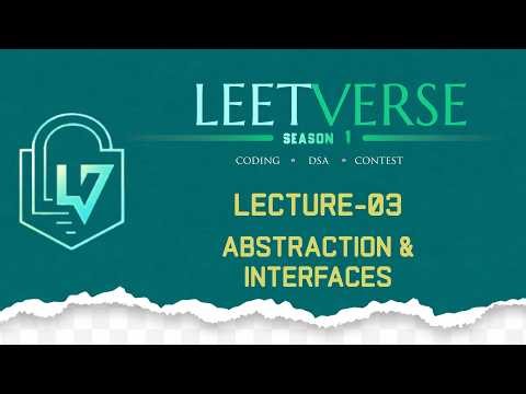 Lecture 03 | Abstraction & Interfaces | Java OOPs