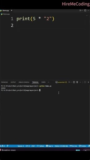 Daily Python Coding Challenge 💻#8 #shorts