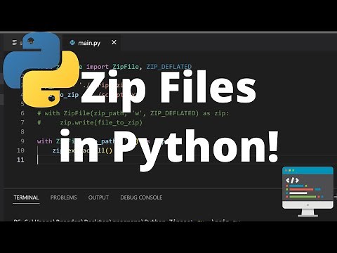 How to Zip a File and Extract from a Zip File in Python - Python ZipFile Module