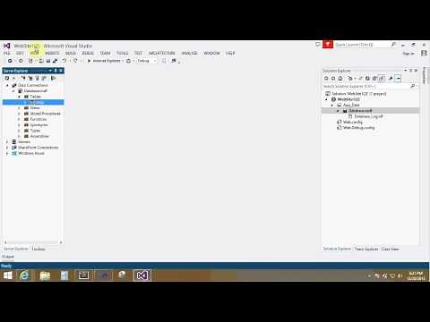 How to create database table in visual studio 2010 , 2012 and 2013