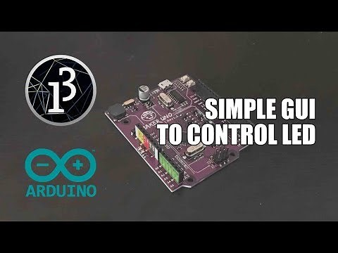 Create A Simple GUI To Control LED On Arduino with Processing.