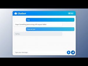 🤖 Build AI Chatbot in HTML CSS & JavaScript | AI Chatbot Tutorial in JavaScript| AI Chatbot
