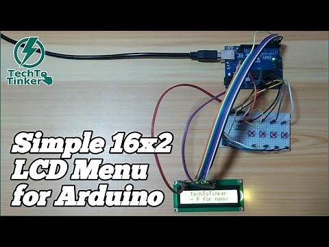 Simple 16x2 LCD Menu for Arduino