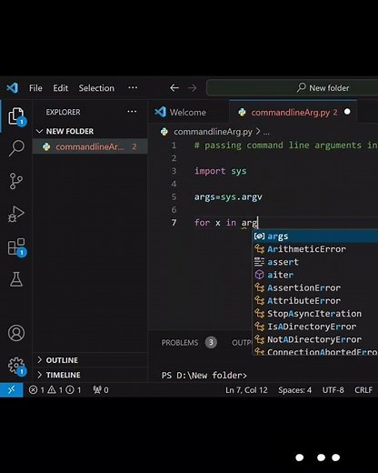 Command Line argument python || Python || Basics