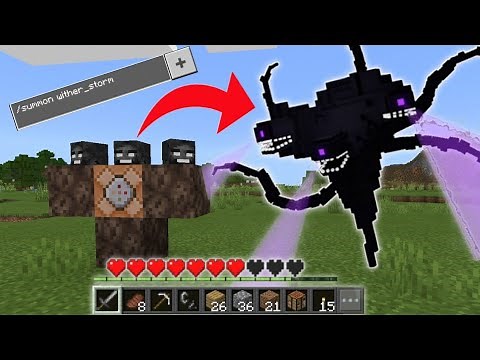 (No Mod??!!) How to summon Wither Storm In Minecraft