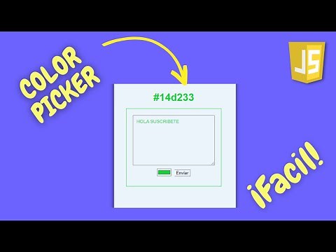 Selector de color básico con HTML CSS JavaScript | Color Picker