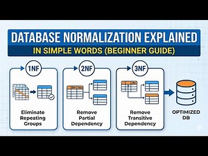 Database Normalization Explained | 1NF, 2NF, 3NF in Simple Words (Beginner-Friendly Guide)
