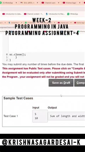 NPTEL-Programming in java week 2 Programming Assignment 4 2026 #exam #education#nptel