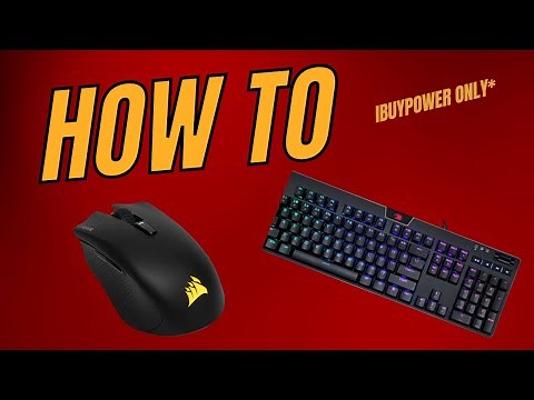 How to change the color on your ibuypower mouse and keyboard|Full Tutorial