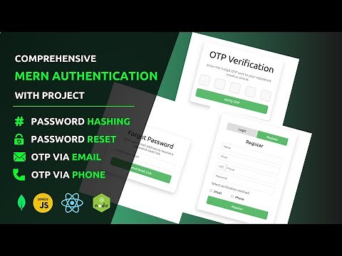 Complete MERN Authentication: JWT, OTP Verification (Email & Phone), Password Reset, Automation