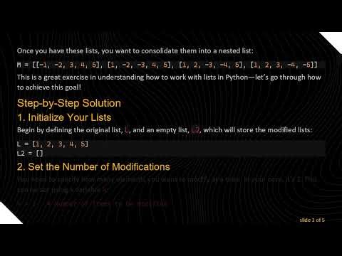 Mastering Nested Lists in Python: The Power of Iteration
