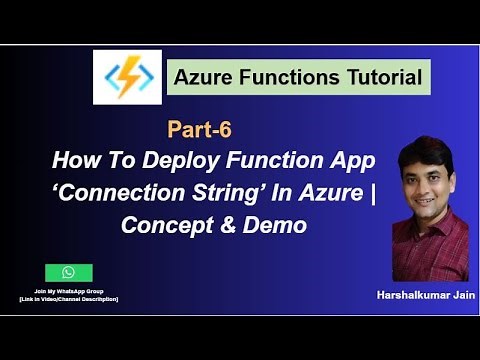 6: How To Deploy Connection String Settings In Azure | Concept And Demo | Azure Functions Tutorial