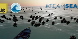 Ocean cleaning game with JavaScript