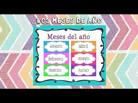 Apredemos LOS MESES DEL AÑO canción infantil
