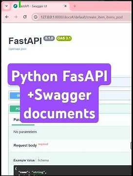 Build FastAPI REST API in Python + Swagger Documentation #shorts #short #viral #infysky #shortvideo