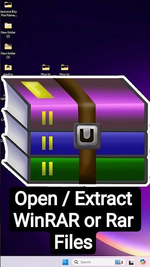 Open or Extract WinRAR or Rar Files