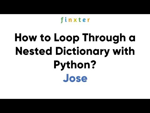 How to Loop Through a Nested Dictionary with Python?