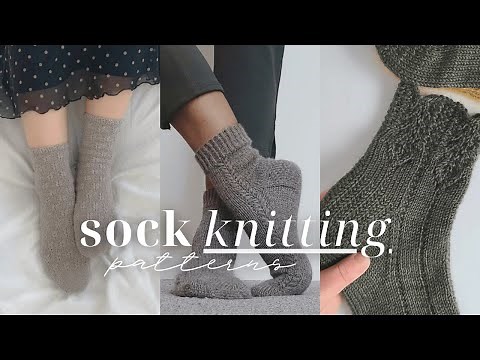 14 cozy sock knitting patterns for all seasons 🌻🍄 cables, lace, and texture