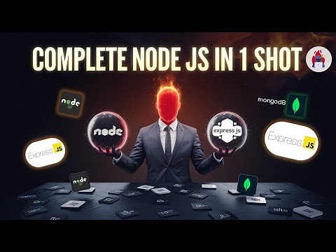Node.js Full Course for Beginners to Advance | Complete All-in-One Tutorial | 3 Projects