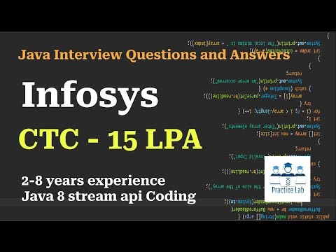 14. Infosys Interview | Java8, Stream APIs coding Question Answers