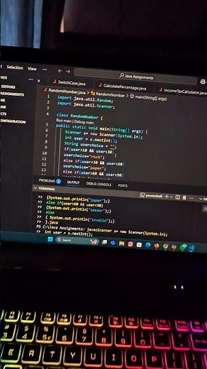 JAVA VS YOU- Rock Paper Scissor Game Challenge! #java #shorts #gamedevelopment #coding