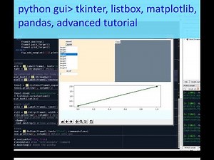 [Advanced python] gui tkinter matplotlib pandas