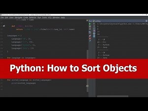 Python Tutorial Beginners: Python Sort Objects