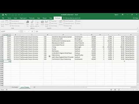 Automatically Refresh PivotTable - Excel VBA