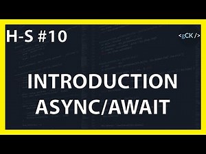 Une introduction rapide aux fonctions asynchrones (async/await) | Javascript Moderne ES2017/ES8