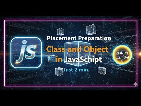 Class and Object || oops concept || Javacript