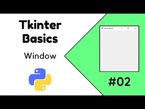 Python Tkinter | How to create a window Tkinter #02