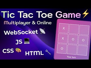 🎮Build an Online Multiplayer Tic Tac Toe Game with HTML, CSS, JS & WebSocket!
