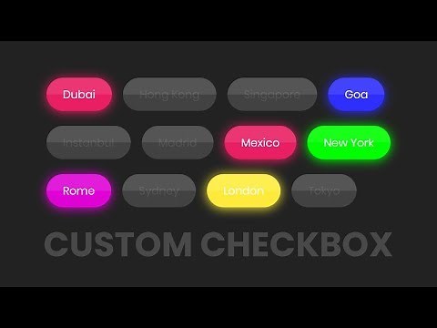 CSS Custom Checkbox List Design | Html CSS